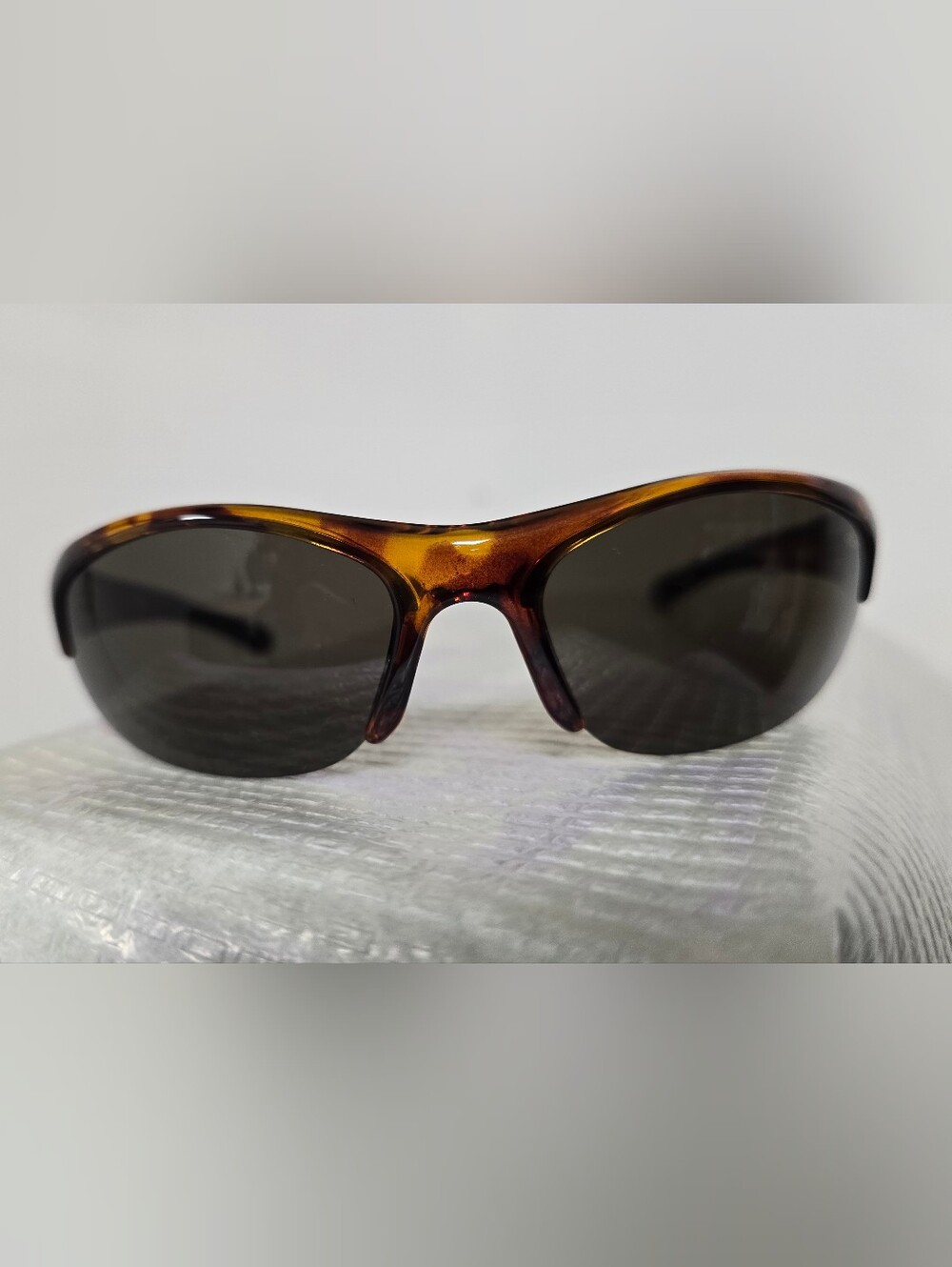 bolle Unisex Tortoiseshell Brown Frame Sunglasses with Dark Lenses
